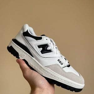New Balance 550 Sea Salt Black